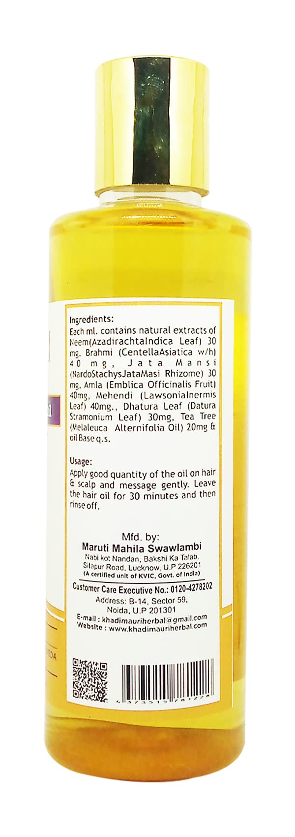Khadi Mauri Anti Hair Fall Hair Oil - 210ml | Natural Ayurvedic Treatment for Hair Loss & Growth | Perfect for Daily Scalp Massage & Hair Care Routine