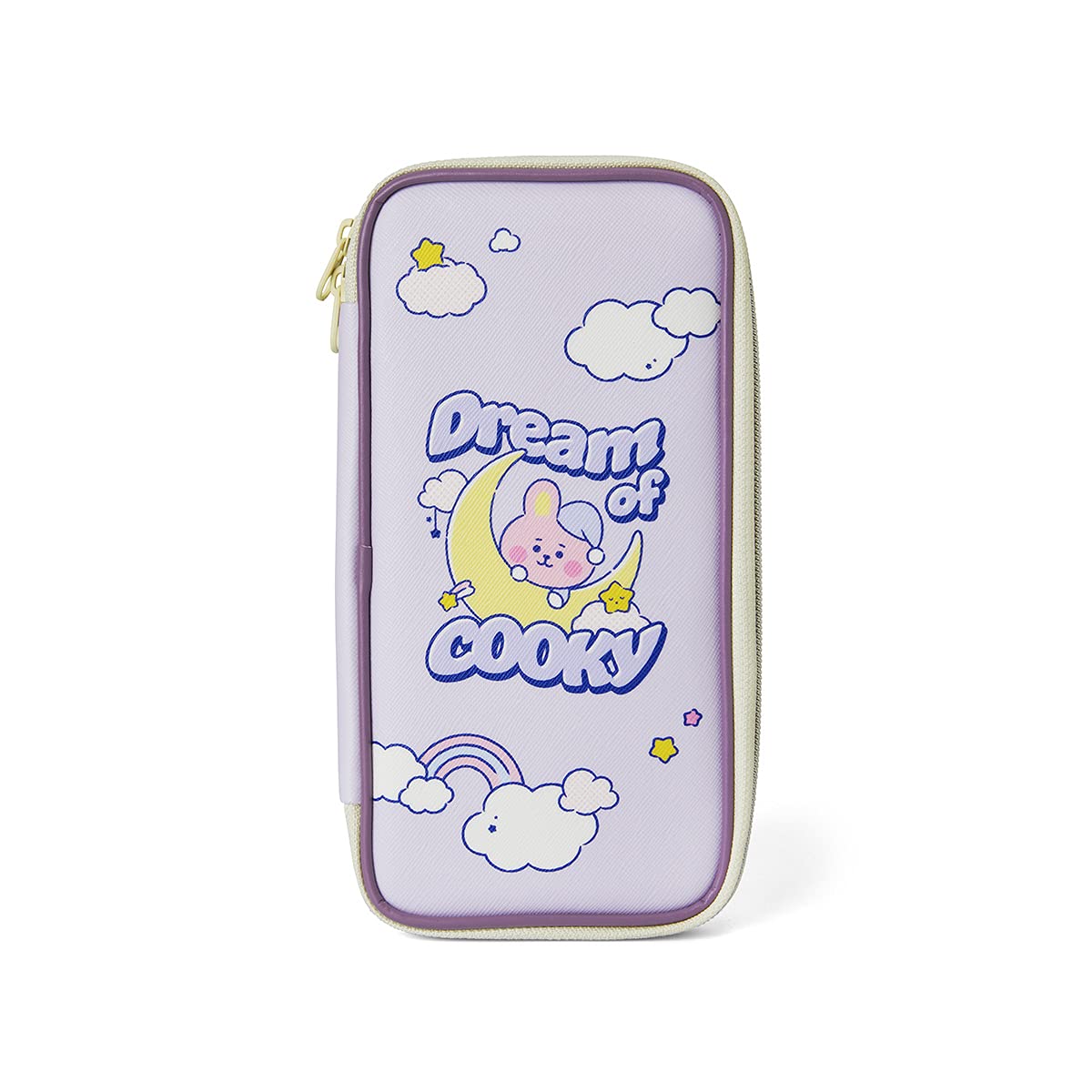 BT21 Dream of Baby Series Cooky Character Stationary Organizer - Pencil Case for Pens, Pencils, Markers & School Supplies - Perfect for School, Office & Travel Organization