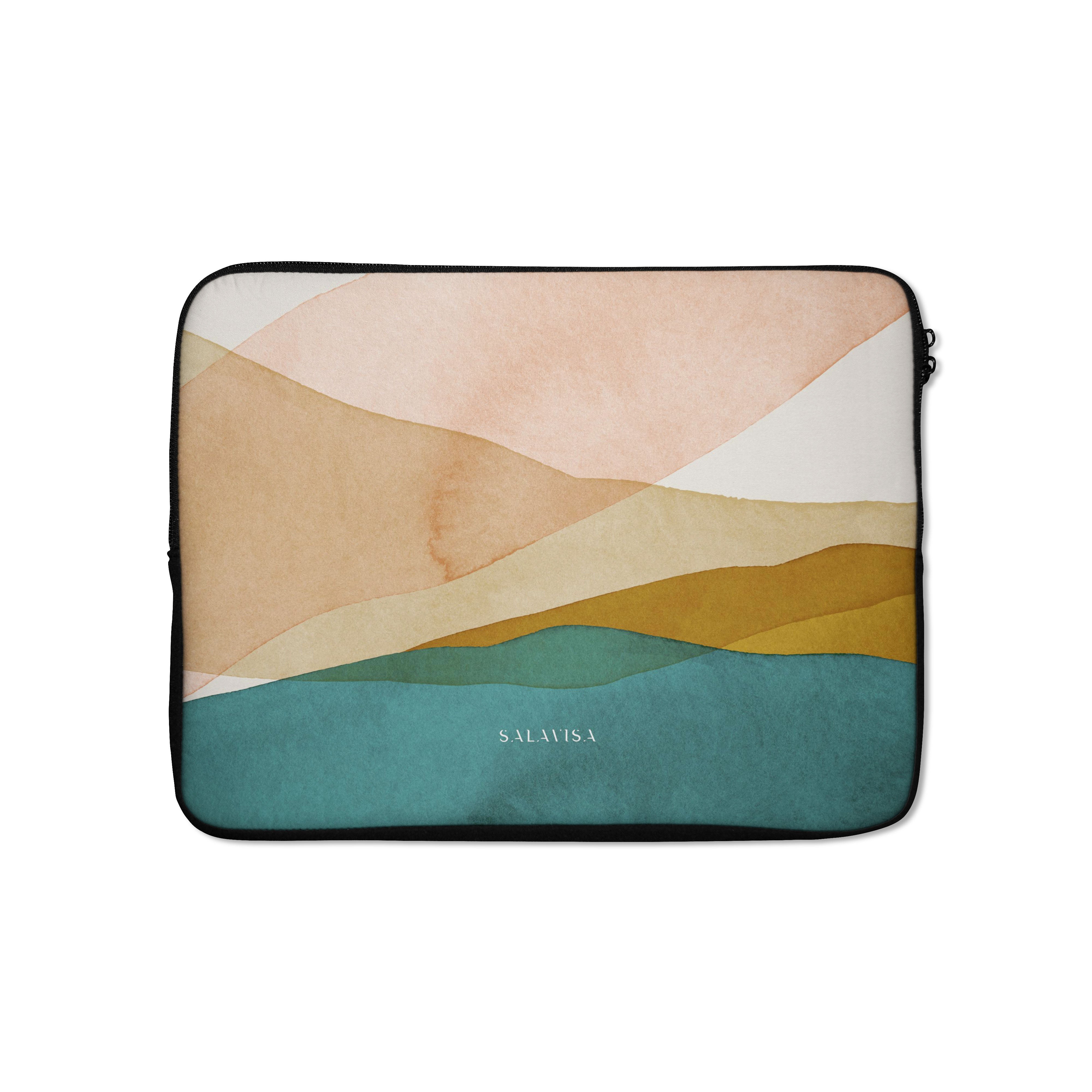 Premium Silk Laptop Sleeve for MacBook Air Pro 13 15 Inch - Ultra Thin Lightweight Protective Case for Travel Work School - Soft Elegant Design with Smooth Zipper Closure