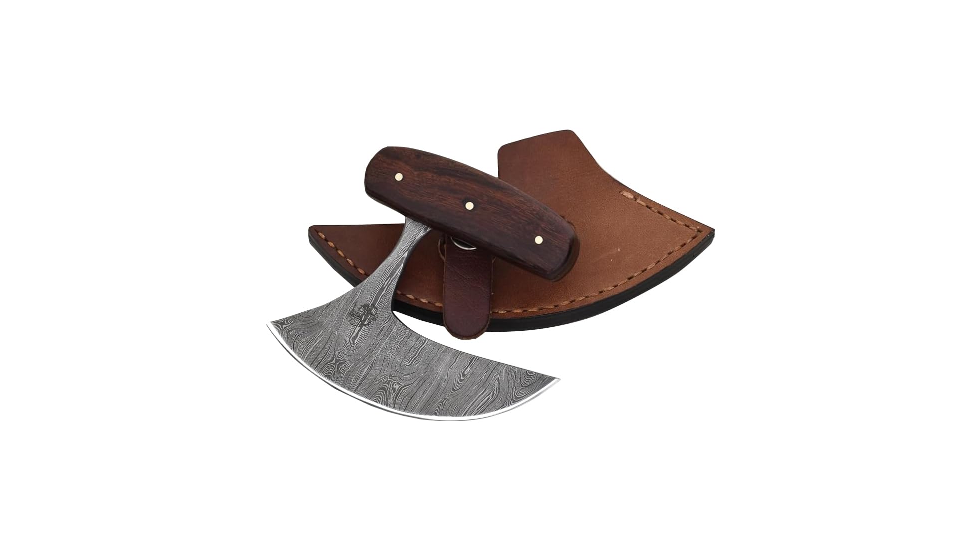 Premium Ulu Knife - Handcrafted Alaska Utility Knife for Chopping, Slicing & Dicing - Perfect for Kitchen, Camping & Outdoor Cooking (Model 3145)