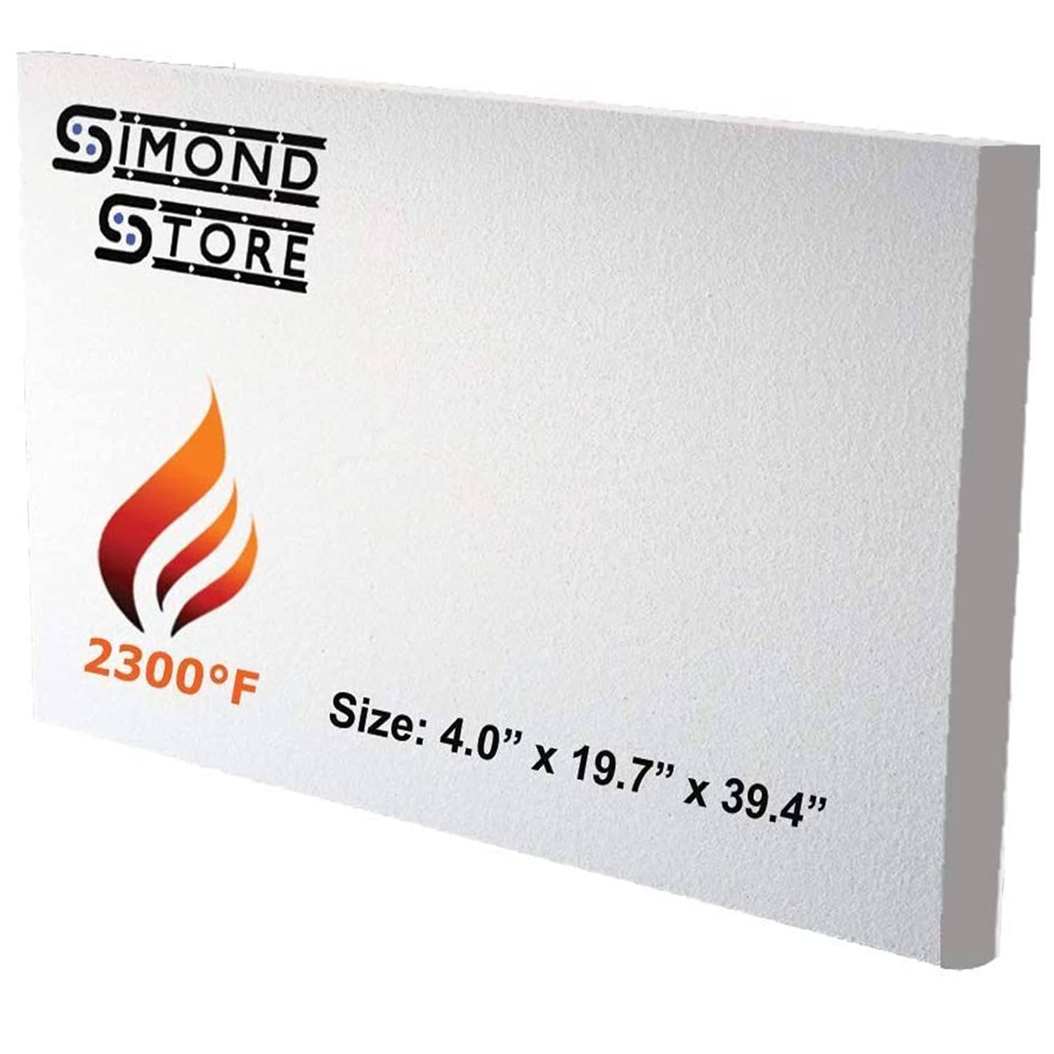 High-Temperature Ceramic Fiber Insulation Board - 2300°F Fireproof - 4