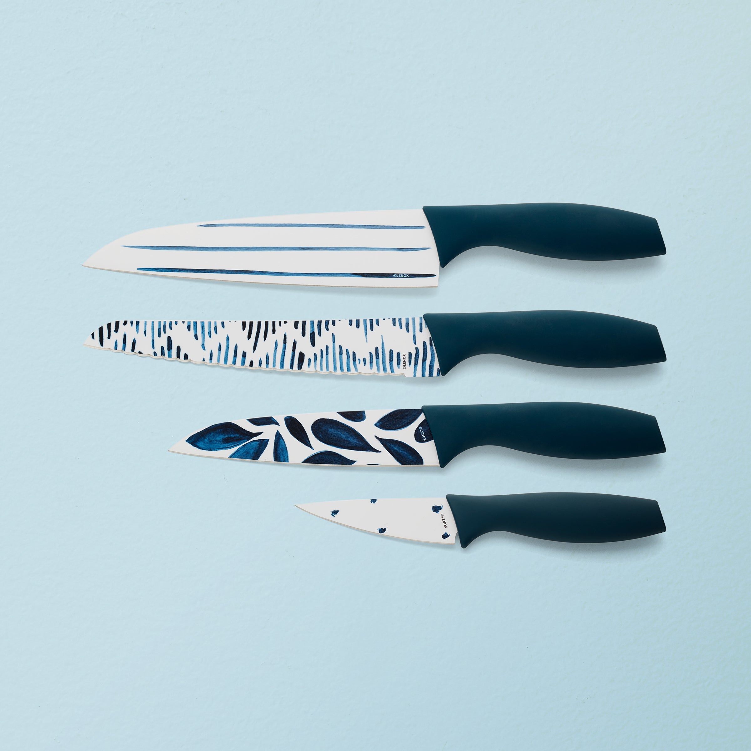 Premium Blue Bay 4-Piece Stainless Steel Cutlery Set - Knife, Fork, Spoon & Teaspoon - Perfect for Dining, Camping, Travel & Gifts