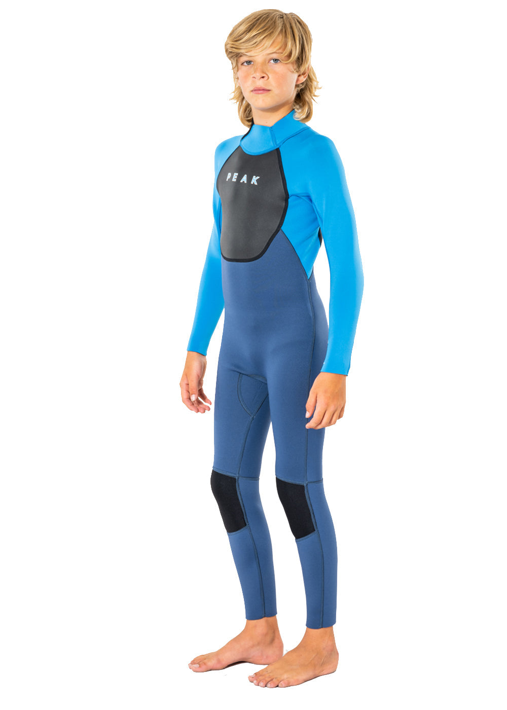Peak Youth Energy 3/2mm Flatlock Steamer Wetsuit for Surfing, Diving & Water Sports - Youth Neoprene Wetsuit with Comfortable Fit