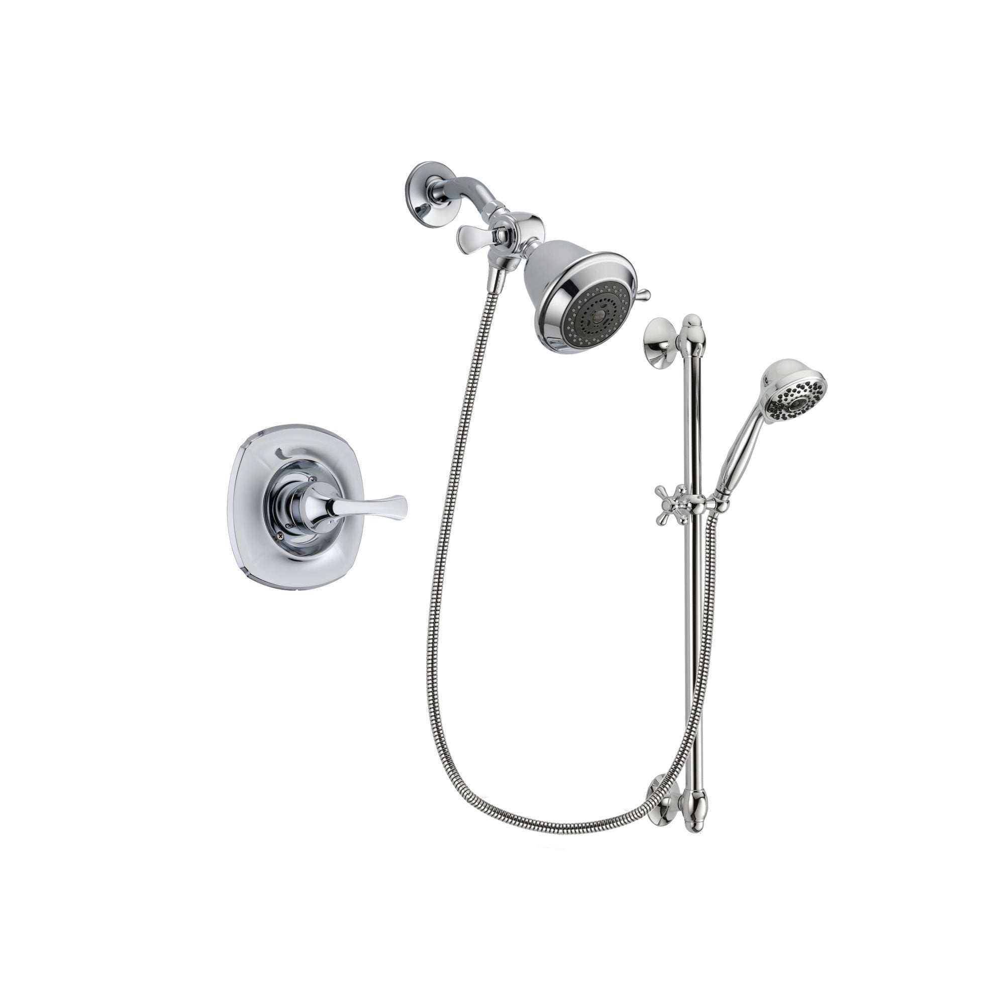Delta Addison Chrome Shower Faucet System with Showerhead & Hand Shower DSP0578V - Perfect for Modern Bathroom Renovations & Spa-Like Shower Experience