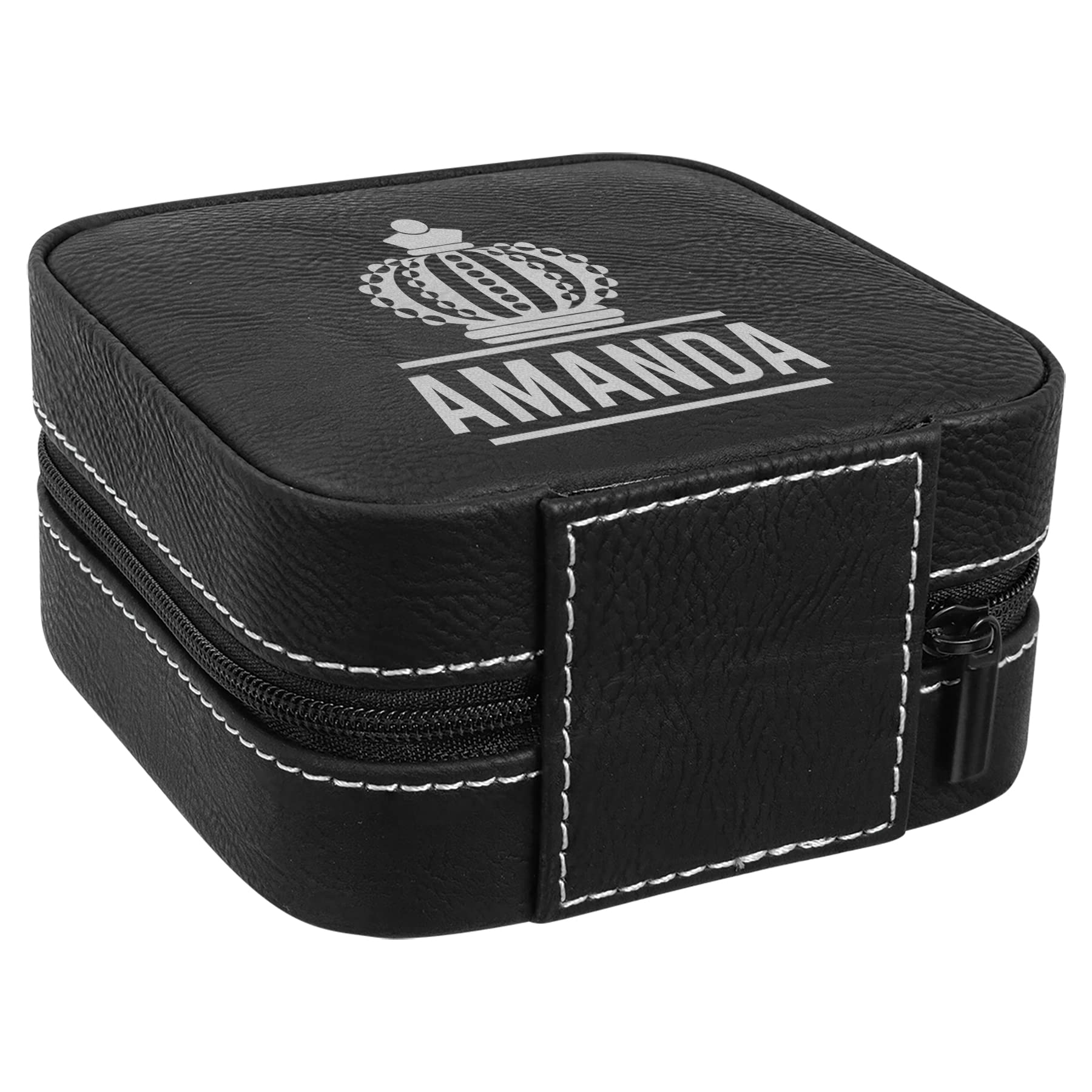 Premium Black Travel Jewelry Case for Women - Portable Jewelry Organizer Storage Box with Secure Compartments - Perfect for Necklaces, Rings, Earrings & Bracelets - Ideal for Vacation, Business Trips & Daily Use