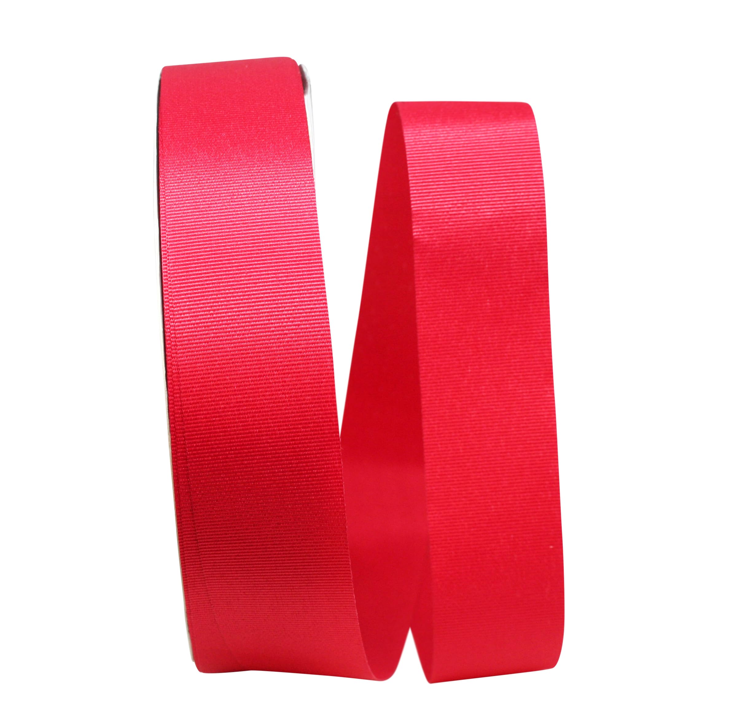 Reliant 1.5 Inch x 100 Yards Grosgrain Ribbon - Hot Red Allure Ribbon for Gift Wrapping, Crafts, Hair Bows & DIY Projects