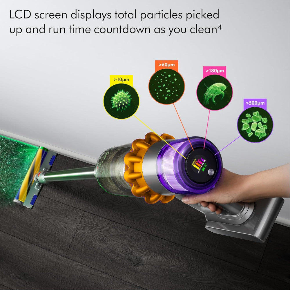 Refurbished Dyson V15 Detect Submarine Cordless Vacuum Cleaner - Official Outlet with 1 Year Warranty | Powerful Suction for Pet Hair, Hard Floors & Carpets | Home Cleaning Essential