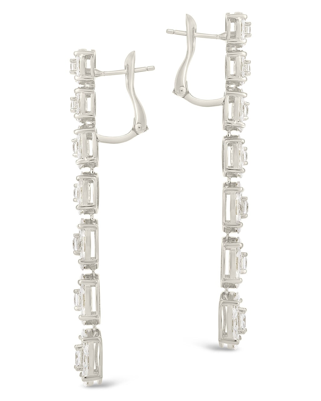 LeAnn CZ Drop Stud Earrings for Women - Sparkling Cubic Zirconia Dangle Earrings for Daily Wear, Parties & Special Occasions