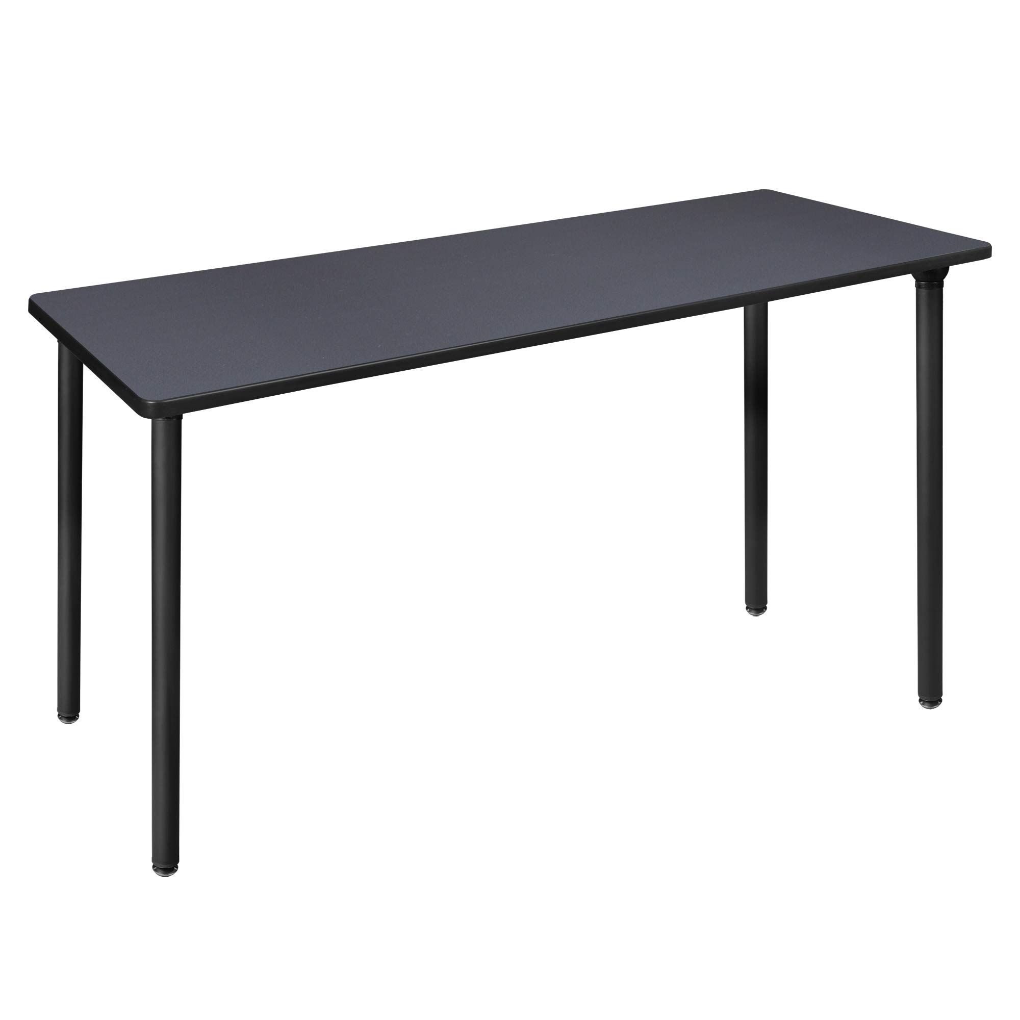Regency Kee Folding Training Tables - Medium Size, Grey/Black - Portable Folding Tables for Meetings, Classrooms & Events