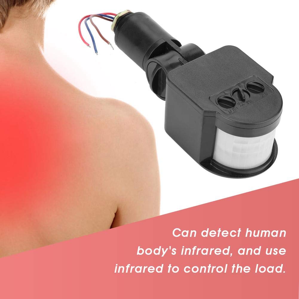 MR Series 85-265V Infrared Motion Sensor Switch - PIR Human Body Detector for LED Floodlights, Security Lights & Outdoor Lighting (Weatherproof Proximity Sensor) - Ideal for Home Security, Garage, Garden & Pathway Lighting