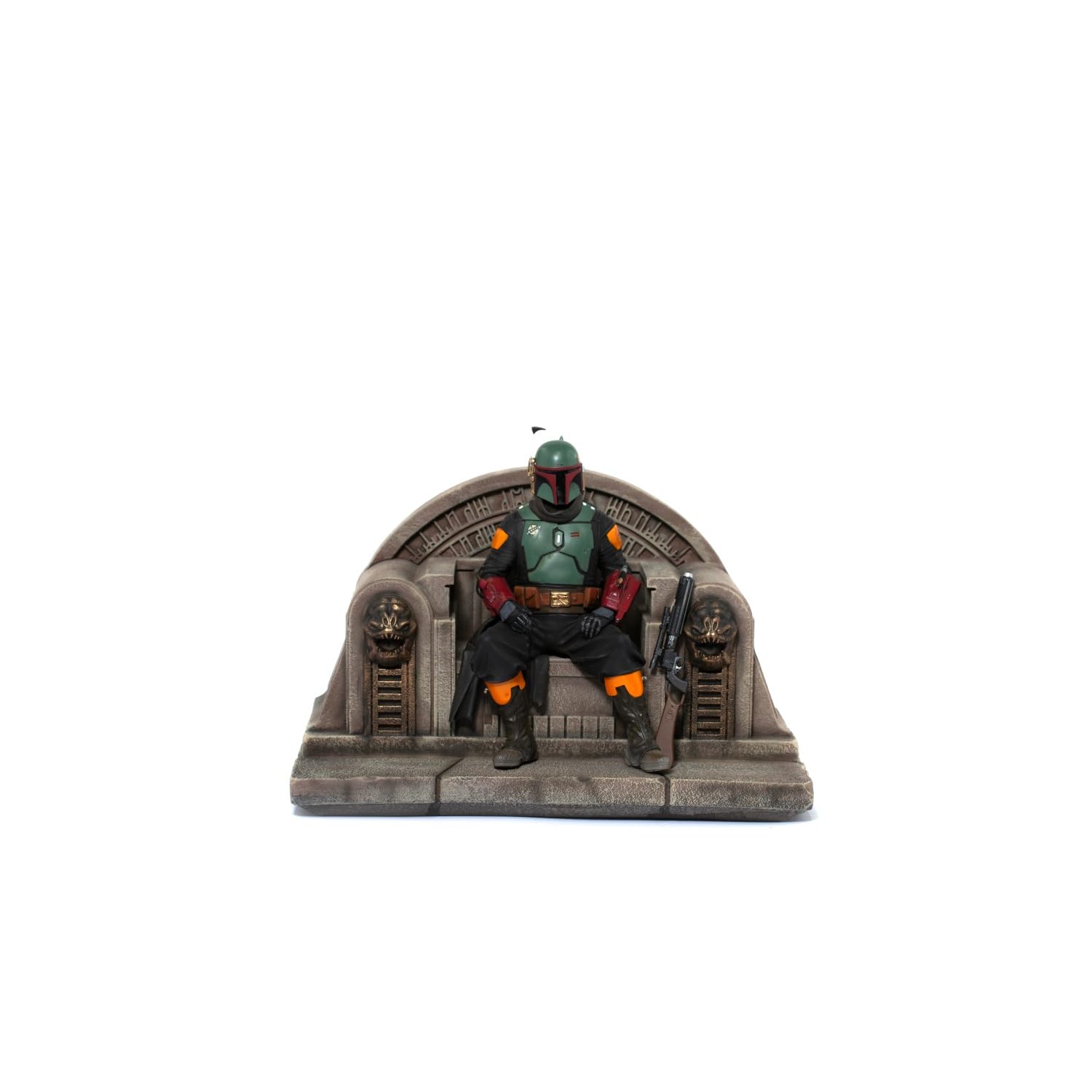 Iron Studios 1:10 Scale Boba Fett on Throne Statue - The Mandalorian Collectible Figure for Display & Home Decor