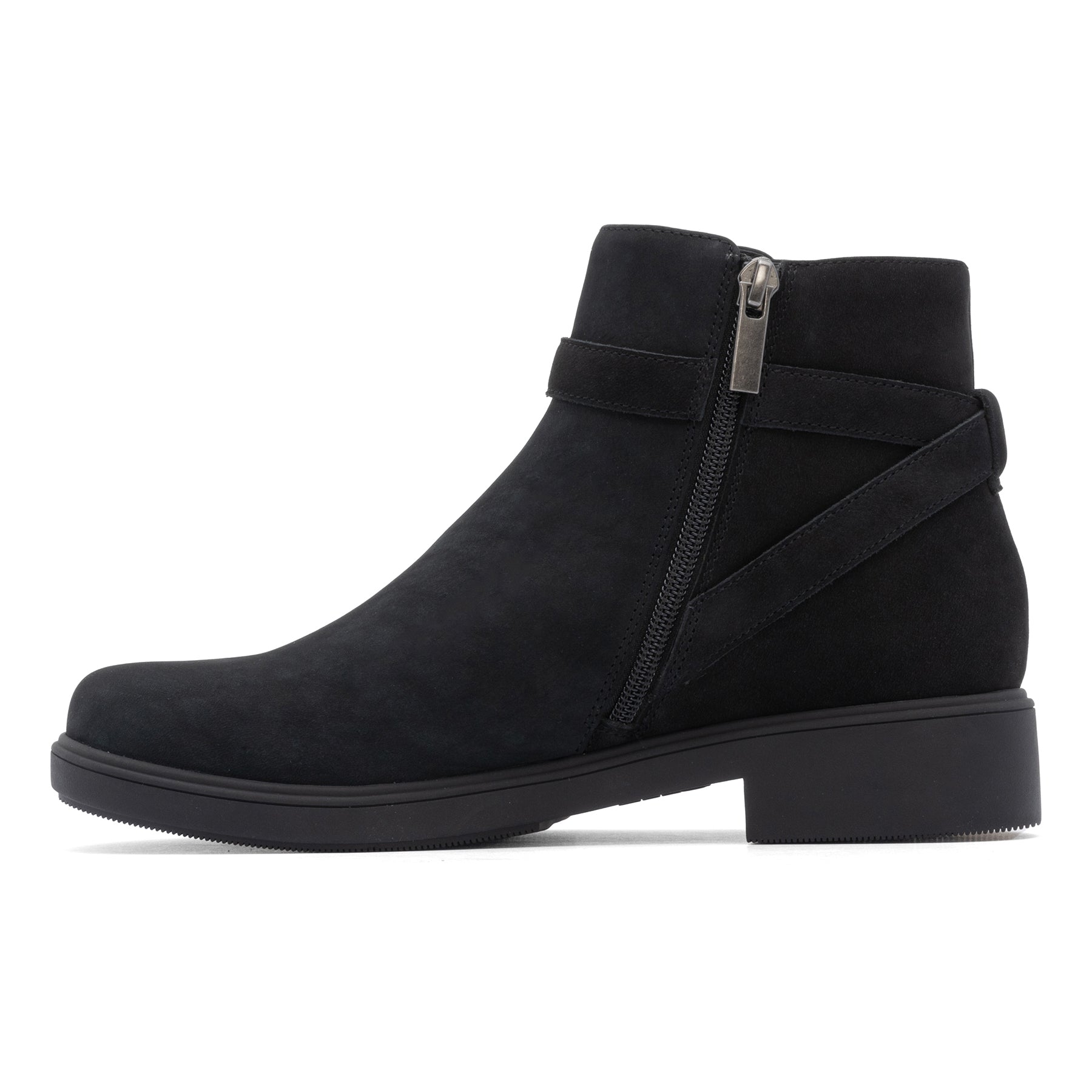 Abeo Compass Zip Black Nubuck Boots - Waterproof & Comfortable for Hiking, Outdoor & Casual Wear