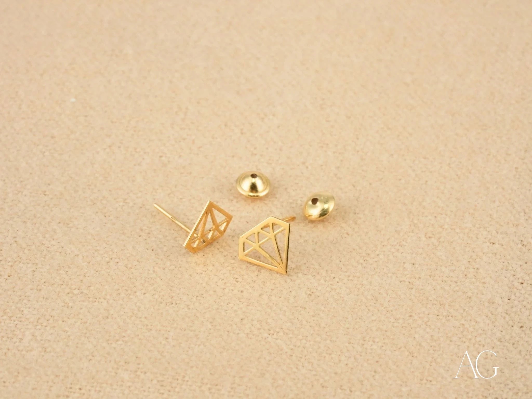 Geometric Diamond Stud Earrings for Women - Elegant & Dainty Jewelry for Everyday Wear, Parties & Special Occasions