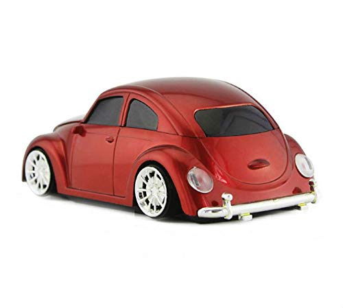 Car Shape Red USB Receiver for PC Laptop Computer Notebook - Compact Design for Home Office and Travel Use