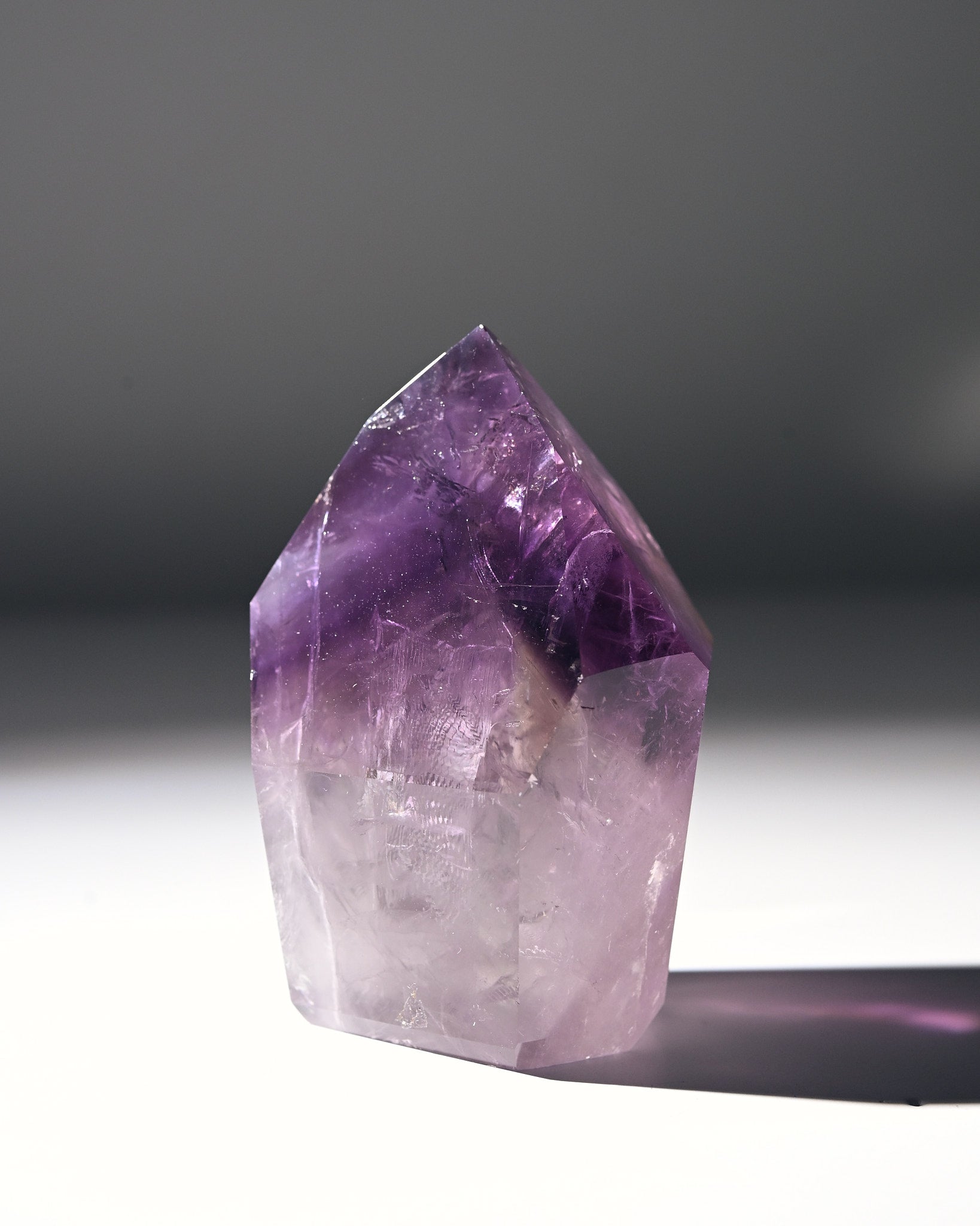 Natural Bahia Amethyst Phantom Tower - 3 Inch Healing Crystal Point for Meditation, Reiki, and Home Decor | Spiritual Energy Stone for Chakra Balancing