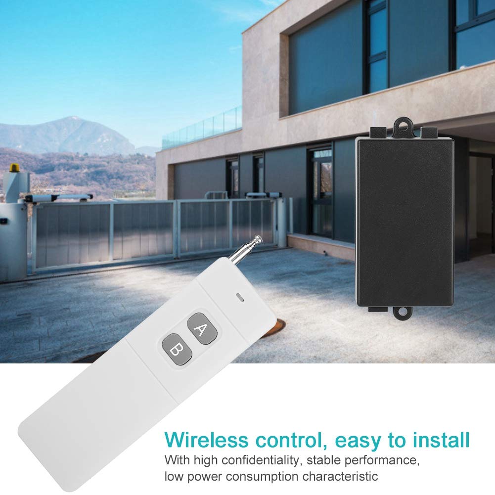 12V 2CH Wireless Remote Control Switch System with 3km Range - Transmitter & Receiver for Lights, TV, Motor, Fan, Camera | Home Automation & Smart Device Control