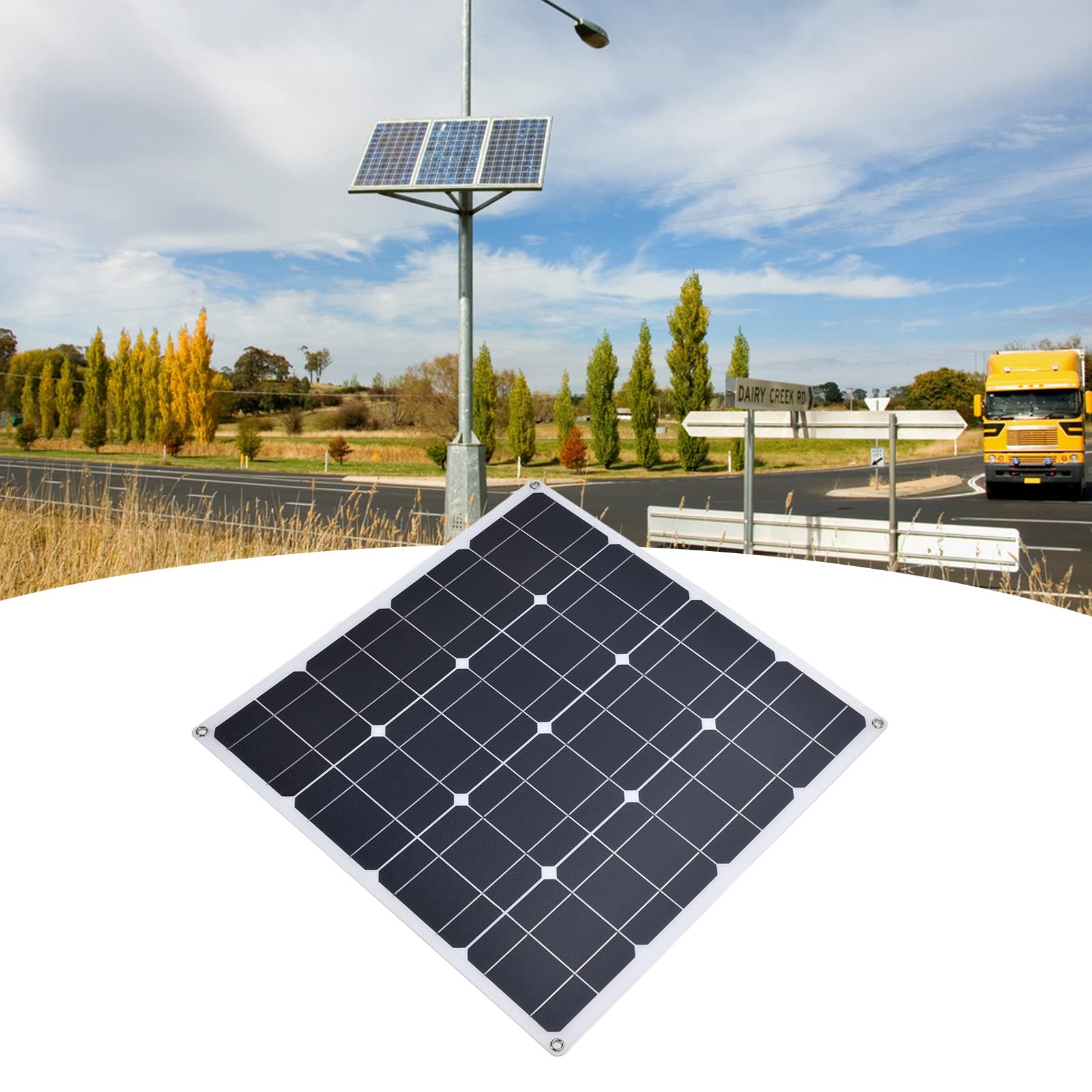 FTVOGUE 60W 5V Dual Output Portable Flexible Monocrystalline Solar Panel Charger - Waterproof Solar Charger for Phones, Tablets, Camping Lights | Perfect for Outdoor Camping, Hiking, RV Trips & Emergency Power Supply
