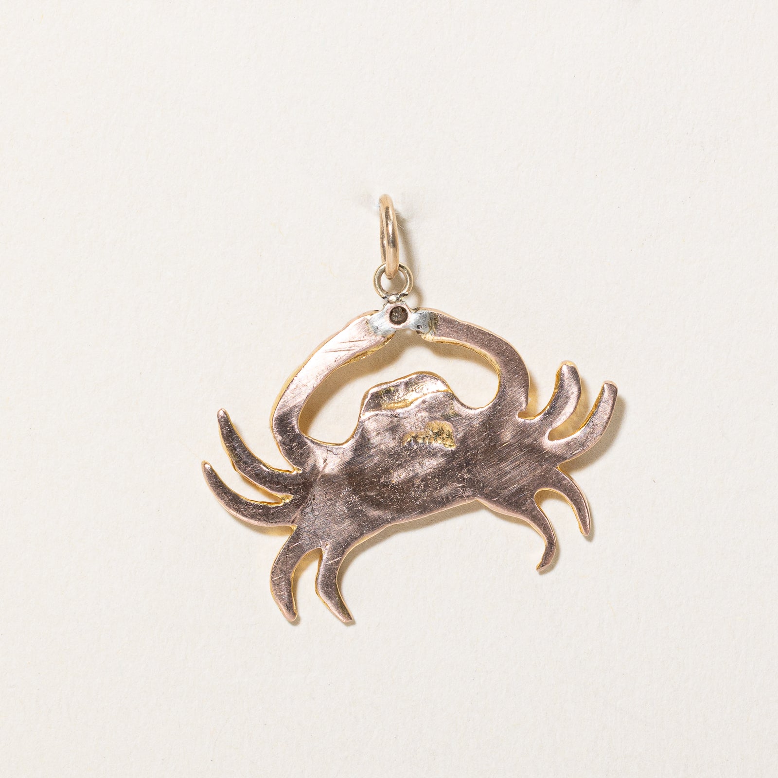 0.015ct Diamond Crab Pendant Necklace - Elegant 14K Gold Crab Charm Jewelry for Women - Perfect Gift for Birthdays, Anniversaries & Beach Vacations