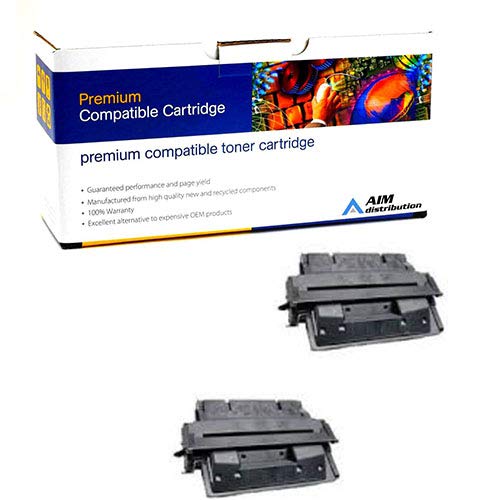 High-Yield AIM Compatible Replacement Toner Cartridge for HP LaserJet 4000/4050 (2-Pack, 15,000 Pages) - Model C4127XJD / No.27X - Ideal for Office Printing & Bulk Document Production