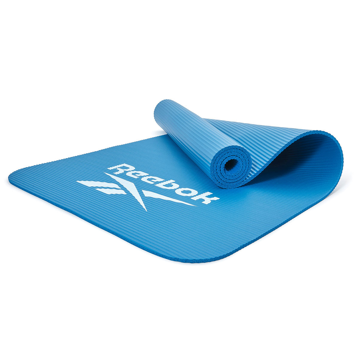 Reebok Premium Non-Slip Yoga & Training Exercise Mat - Blue - Ideal for Home Gym, Pilates, and Fitness Workouts