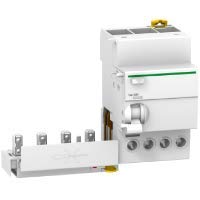 Schneider Electric A9Q11425 VIGI IC60 25A 30mA AC Class 4P Residual Current Circuit Breaker (73.5x54x91mm) - for Home & Industrial Electrical Safety Protection