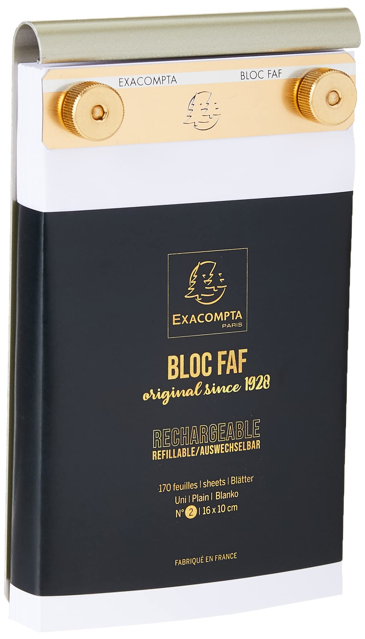 Exacompta No.2 Desk Pad - 16x10cm Plain Writing Notepad for Office, Home & School Use - Perfect for Notes, To-Do Lists & Daily Planning