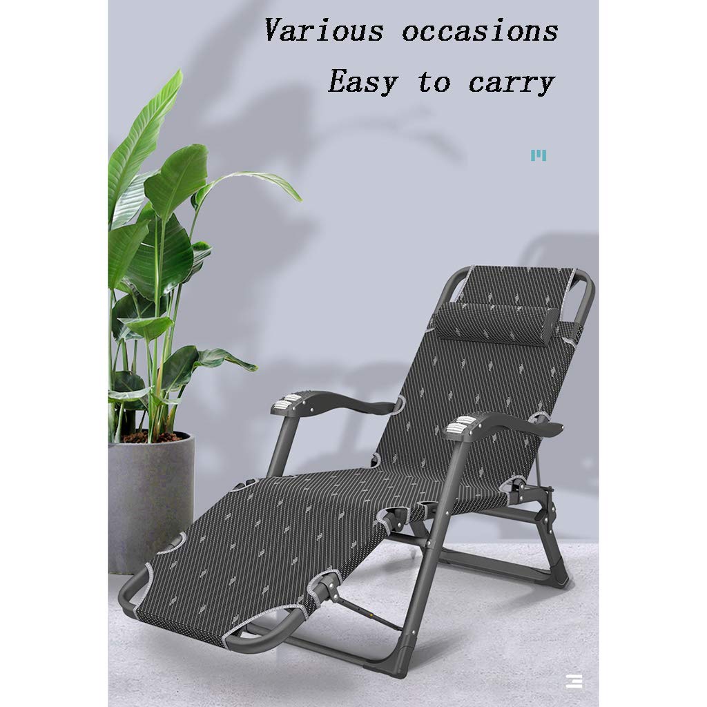 Portable Folding Recliner Chair - Adjustable Beach Deck Chair for Indoor Office, Outdoor Balcony, Park & Camping - Lightweight Rocking Lounge Chair (Yellow) - Perfect for Relaxing, Sunbathing & Backyard Lounging