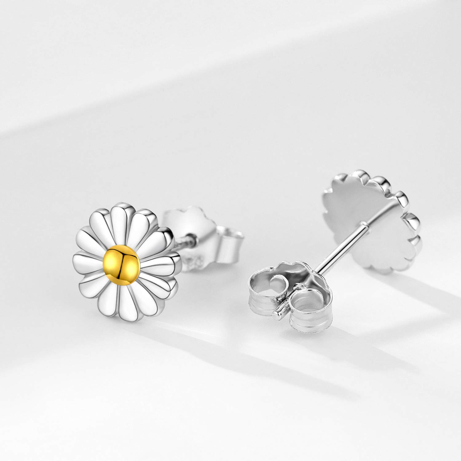 925 Sterling Silver Daisy Flower Earrings for Women - Elegant Floral Jewelry Gift for Her | Perfect for Weddings, Anniversaries & Everyday Wear