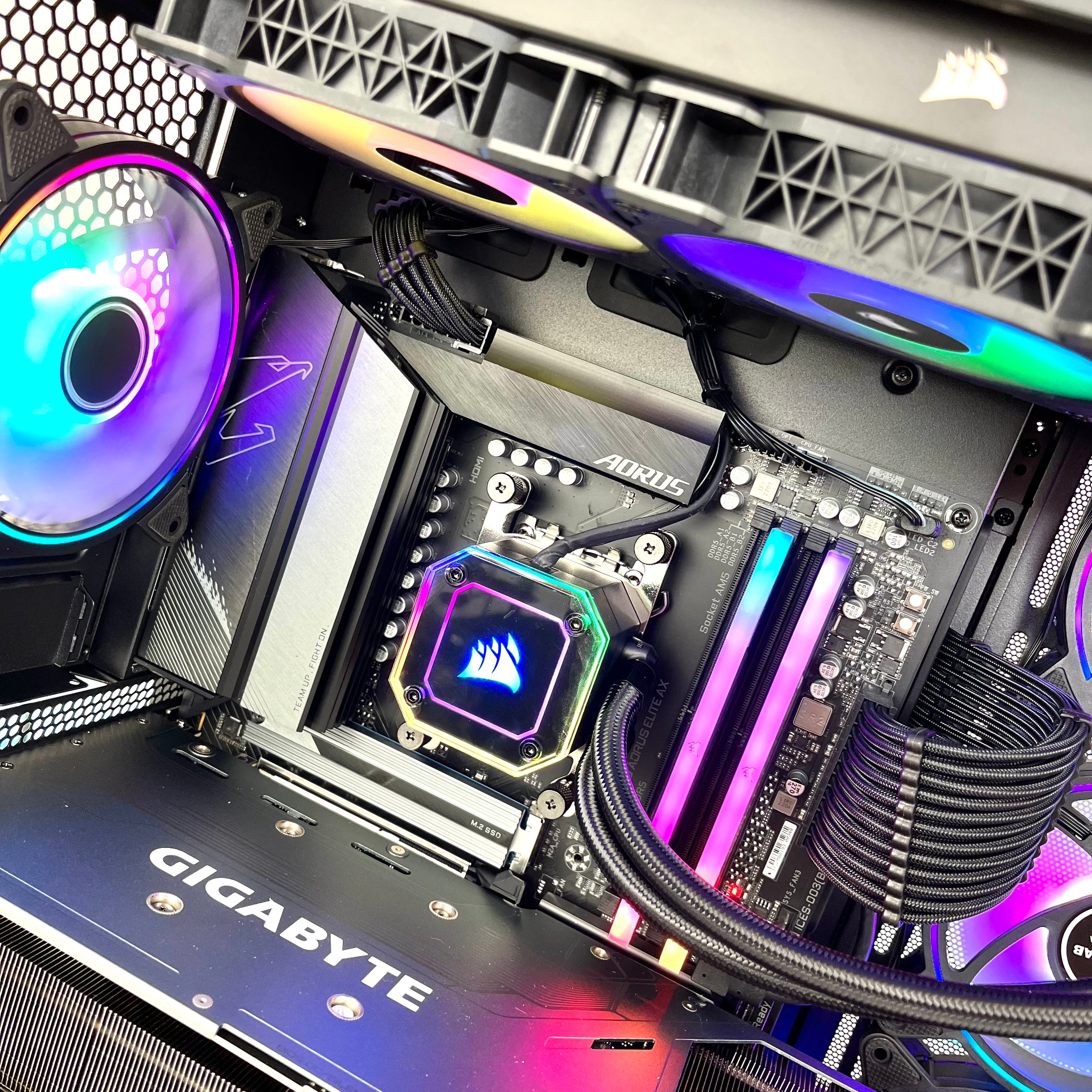 High-Performance Gaming PC SpectrumX with AMD SP8 Processor - Ultimate Gaming & Streaming Desktop for Esports & VR