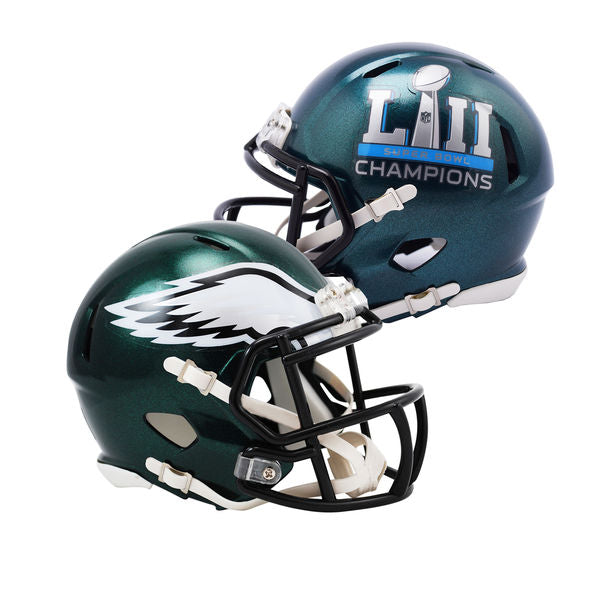 Philadelphia Eagles NFL Mini Speed Football Helmet - Super Bowl LII Champions Collectible - Perfect for Fans, Display, and Gifting