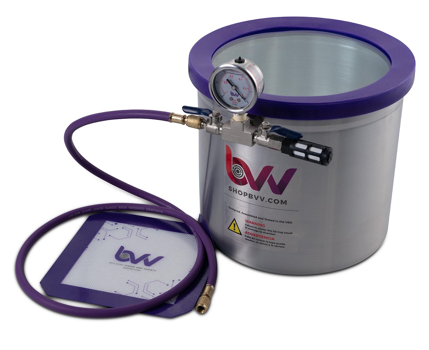 5 Gallon Aluminum Vacuum Chamber for Resin Casting & Degassing