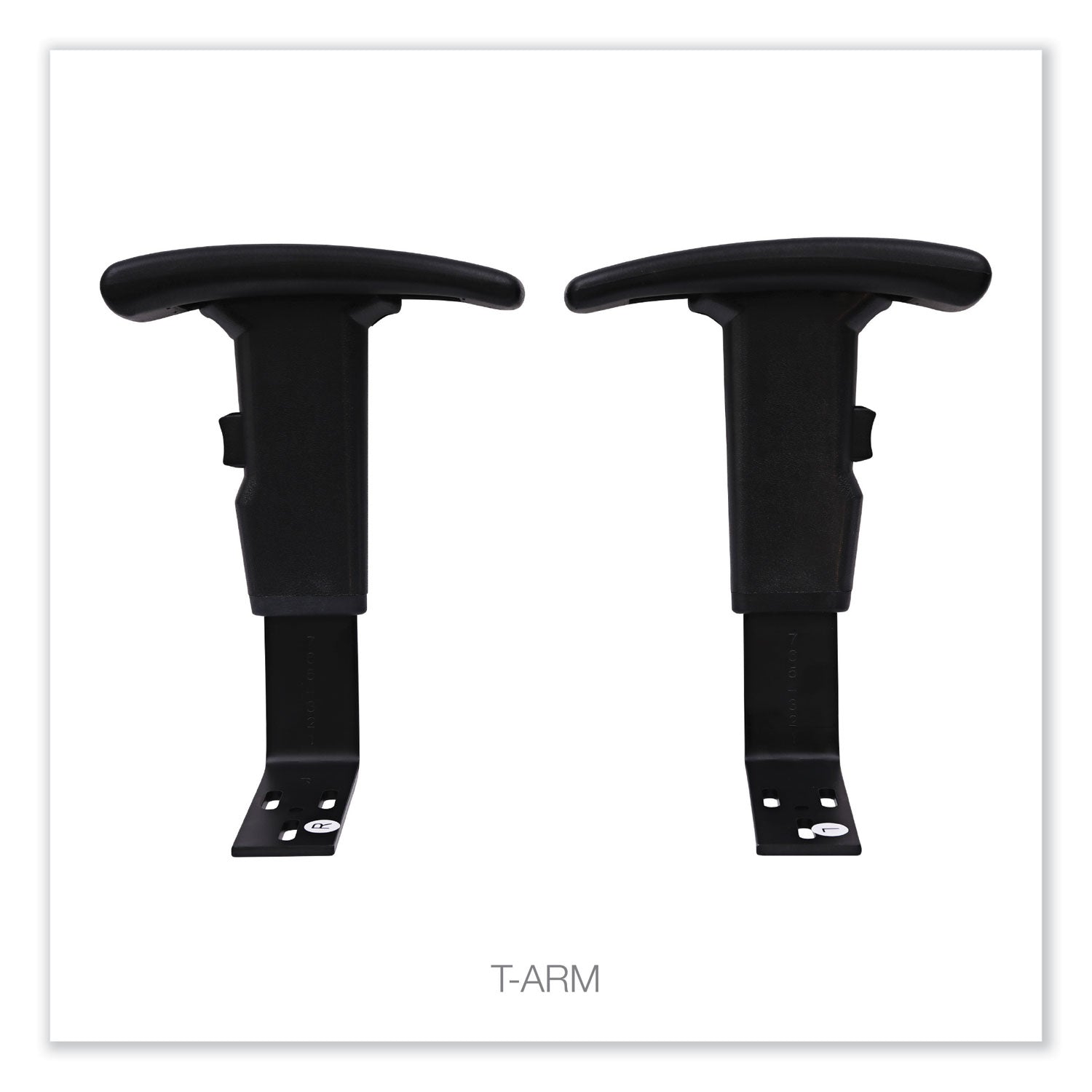 Alera® Adjustable T-Arms for Essentia & Interval Series Chairs - 2-Pack Black Ergonomic Office Chair Accessories - Perfect for Home Office & Workspace Comfort