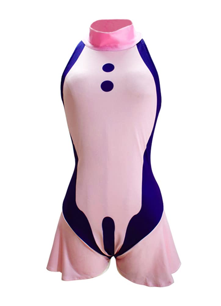 MayMaxPlay Anime Ochaco Uraraka Swimsuit Bodysuit - Women's Sexy Cosplay Costume for Summer Beach Party & Anime Convention Outfit