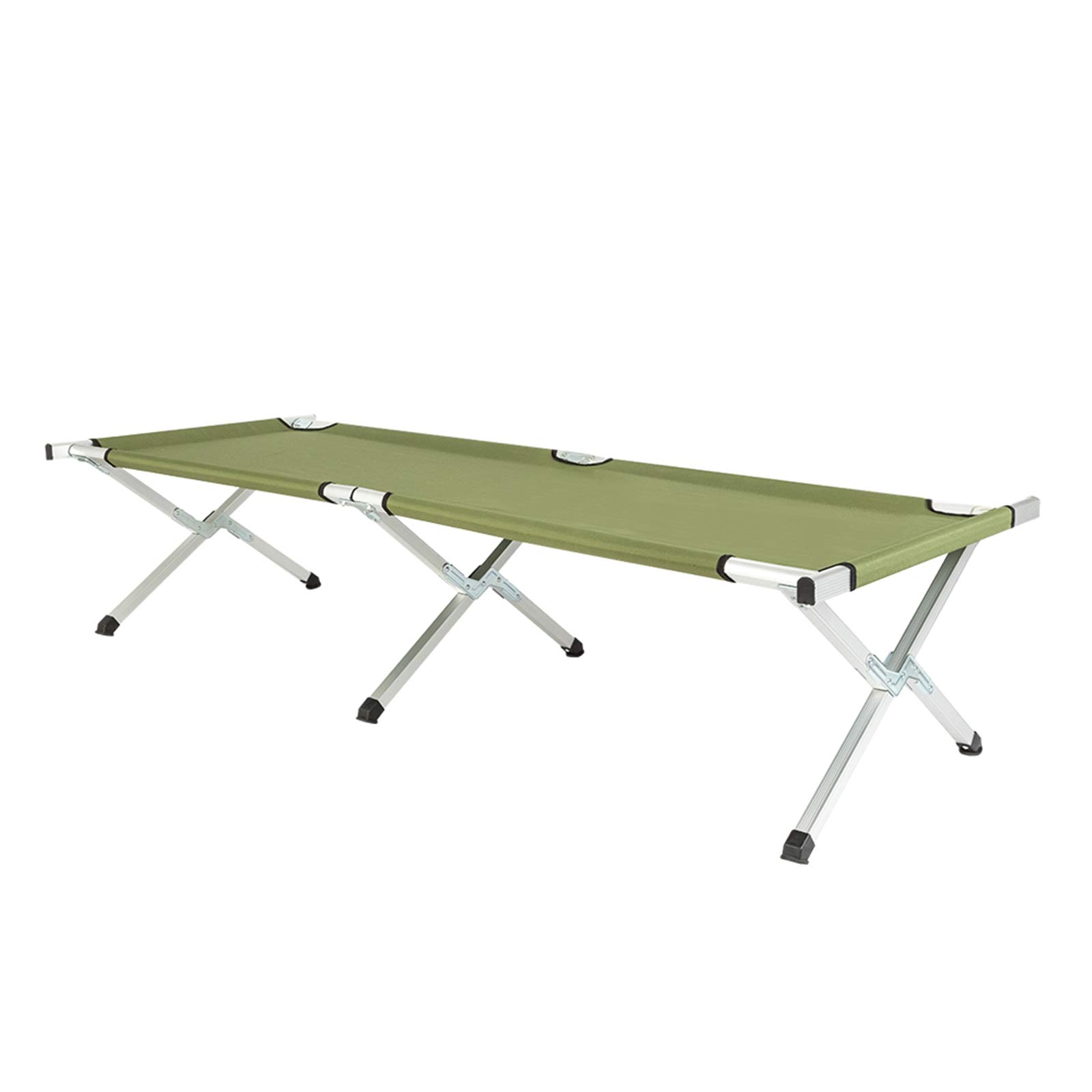 MengK RHB-03A Portable Folding Camping Cot with Carrying Bag - Lightweight Army Green Outdoor Sleeping Cot for Camping, Hiking, Backpacking & Travel