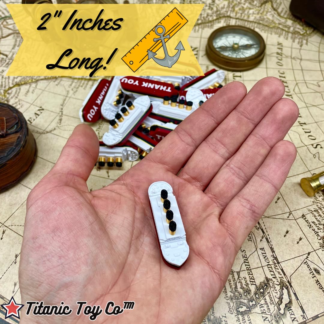 Titanic Party Favors 20 Pack - Kids Birthday Decor & Cake Topper for Titanic Themed Parties