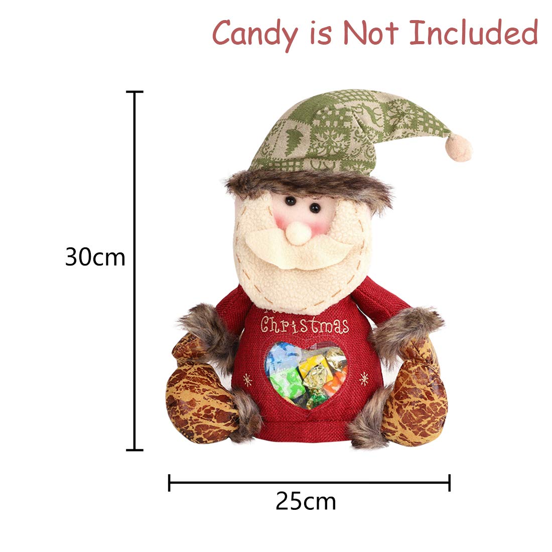 Festive Santa Claus Ornaments - Christmas Decoration for Gifts & Treat Bags