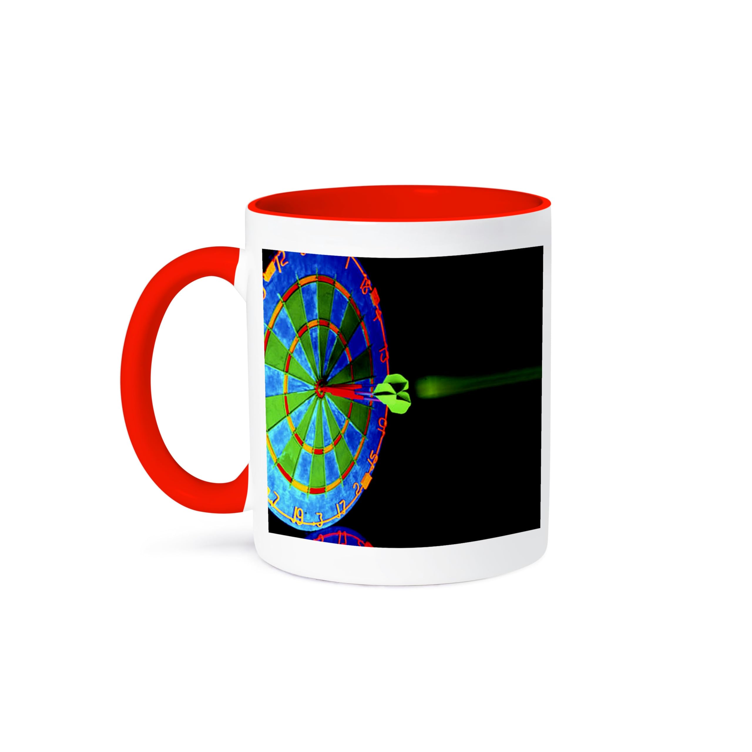 15oz Funny Dart Board Coffee Mug - Unique Gift for Dart Lovers & Coffee Enthusiasts - Perfect for Office, Home Use & Gag Gifts