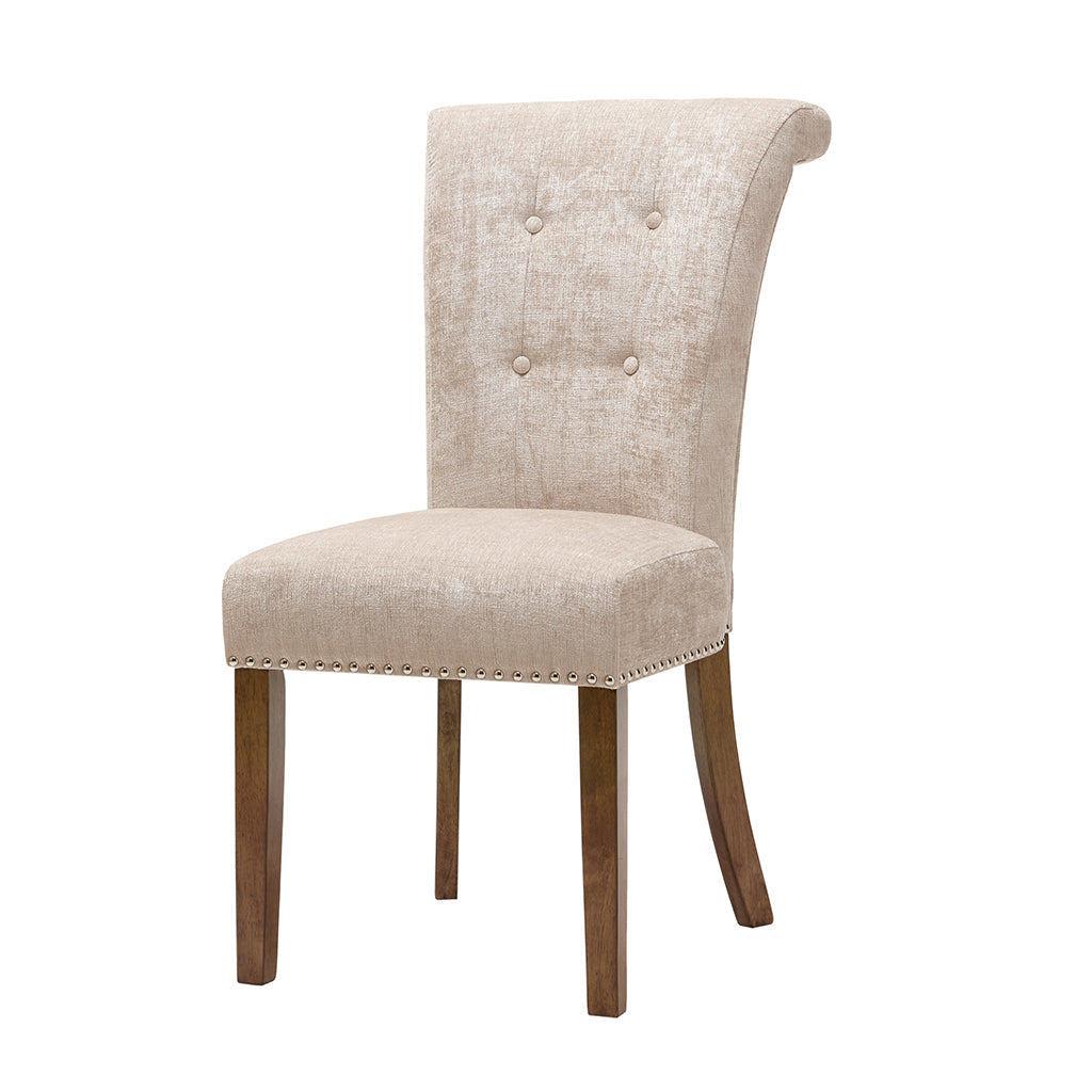 Colfax Modern Dining Chairs Set of 2 - Sturdy Wooden Kitchen Chairs with Upholstered Seats - Perfect for Dining Room, Kitchen, Breakfast Nook & Small Spaces