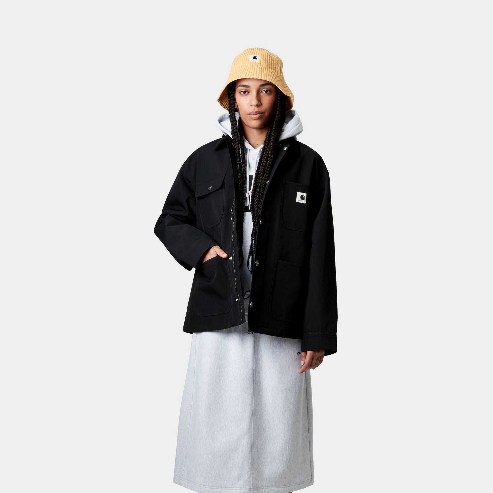 Women's Clapton Jacket - Black Waterproof Windbreaker for Outdoor Hiking & Travel | Lightweight Breathable Jacket for Women