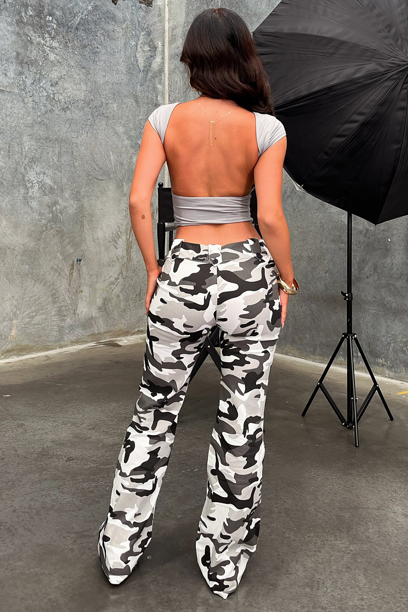 Kendrick Pants Men's Grey Camo Cargo Pants - Durable Outdoor Hiking & Casual Streetwear Fashion