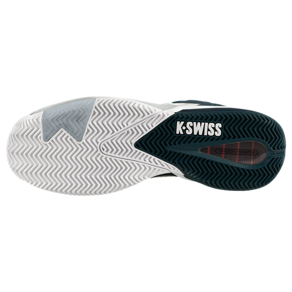 K Swiss Men's Ultrashot 4 Clay Court Tennis Shoes - White/Stargazer | Durable Performance for Clay Courts & Casual Wear