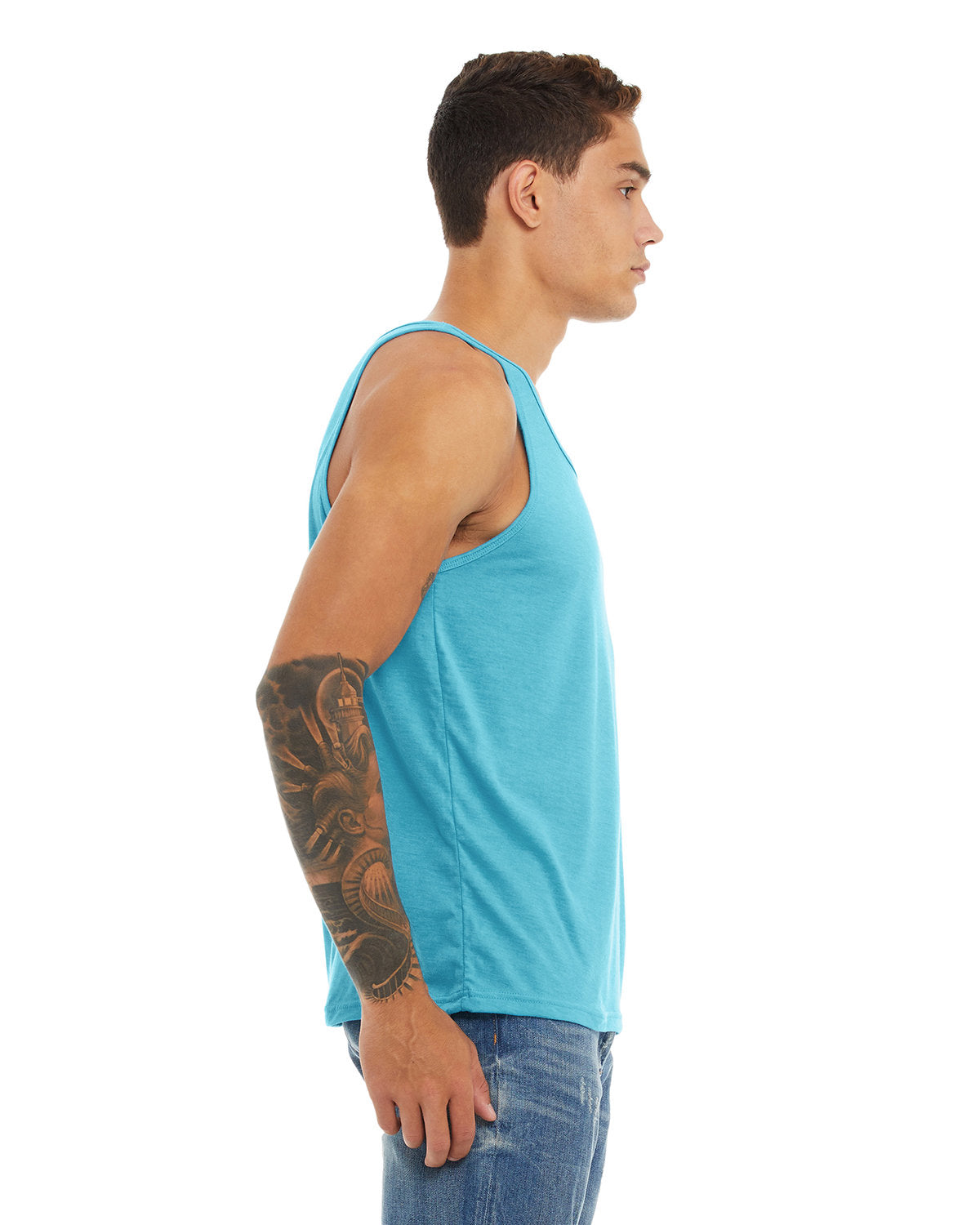 Bella + Canvas 3484 Unisex Triblend Tank Top - Soft Comfortable Muscle Tee for Men & Women - Perfect for Gym, Workout, Yoga & Summer Fashion