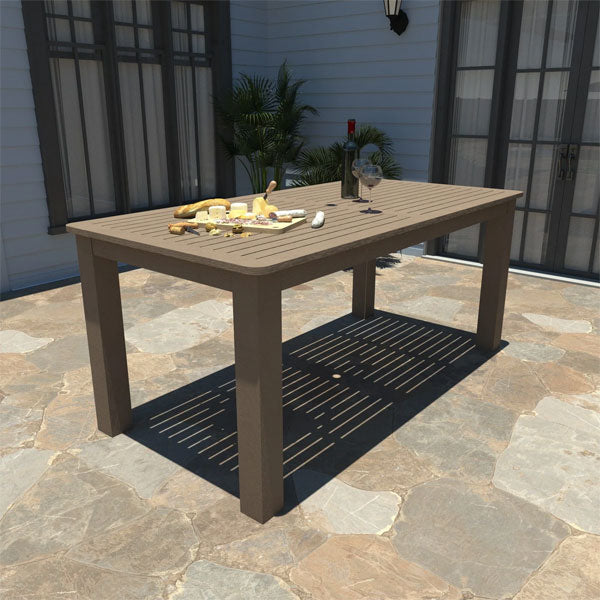 Premium Outdoor Rectangular Dining Table - Weather-Resistant Patio Furniture for Backyard, Garden & Poolside Dining - Perfect for BBQs, Parties & Family Gatherings