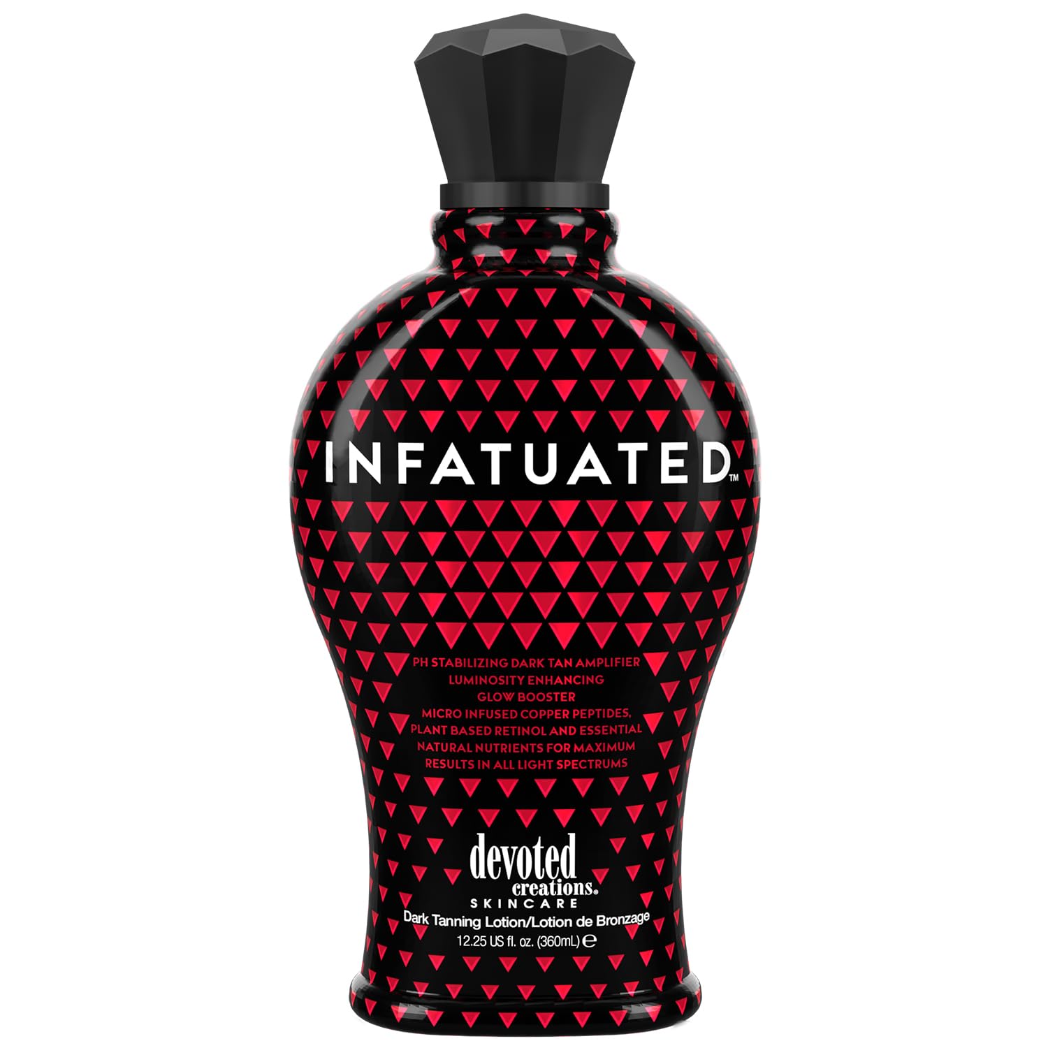 Devoted Creations Infatuated - pH Balanced Dark Tan Amplifier with Luminosity Boost | Plant-Based, Cruelty-Free Tanning Lotion with Natural Ingredients | Perfect for Beach, Pool & Summer Glow