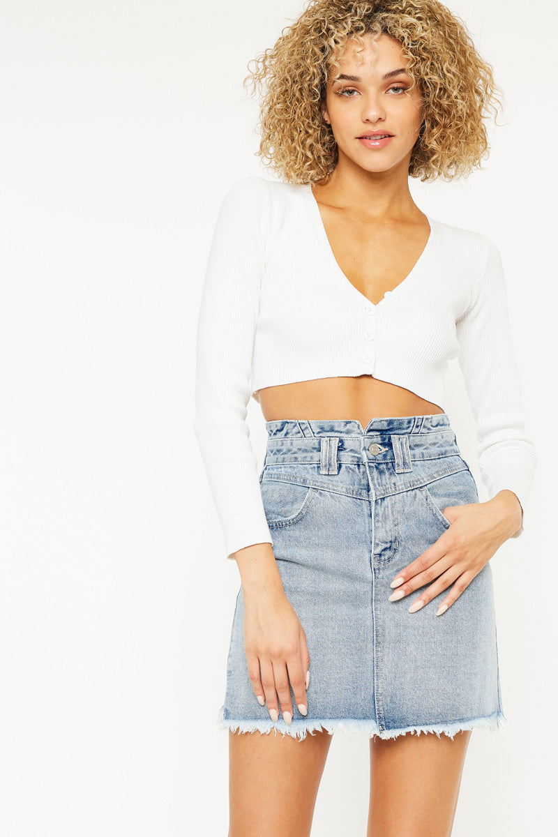 Ritu High Waist Skirt for Women - Flowy A-Line Midi Skirt with Pockets | Perfect for Office, Date Night & Casual Outfits