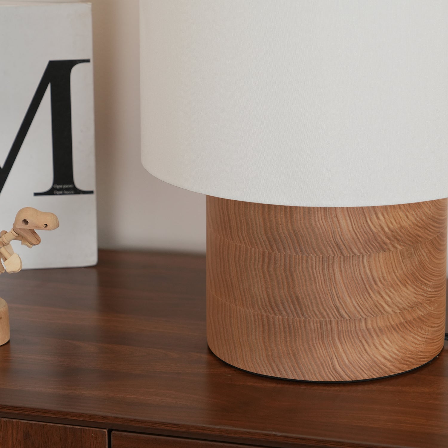 Japanese Wabi Sabi Table Lamp - Handmade Ceramic Nightstand Light with Natural Texture - Perfect for Bedroom, Living Room & Meditation Spaces