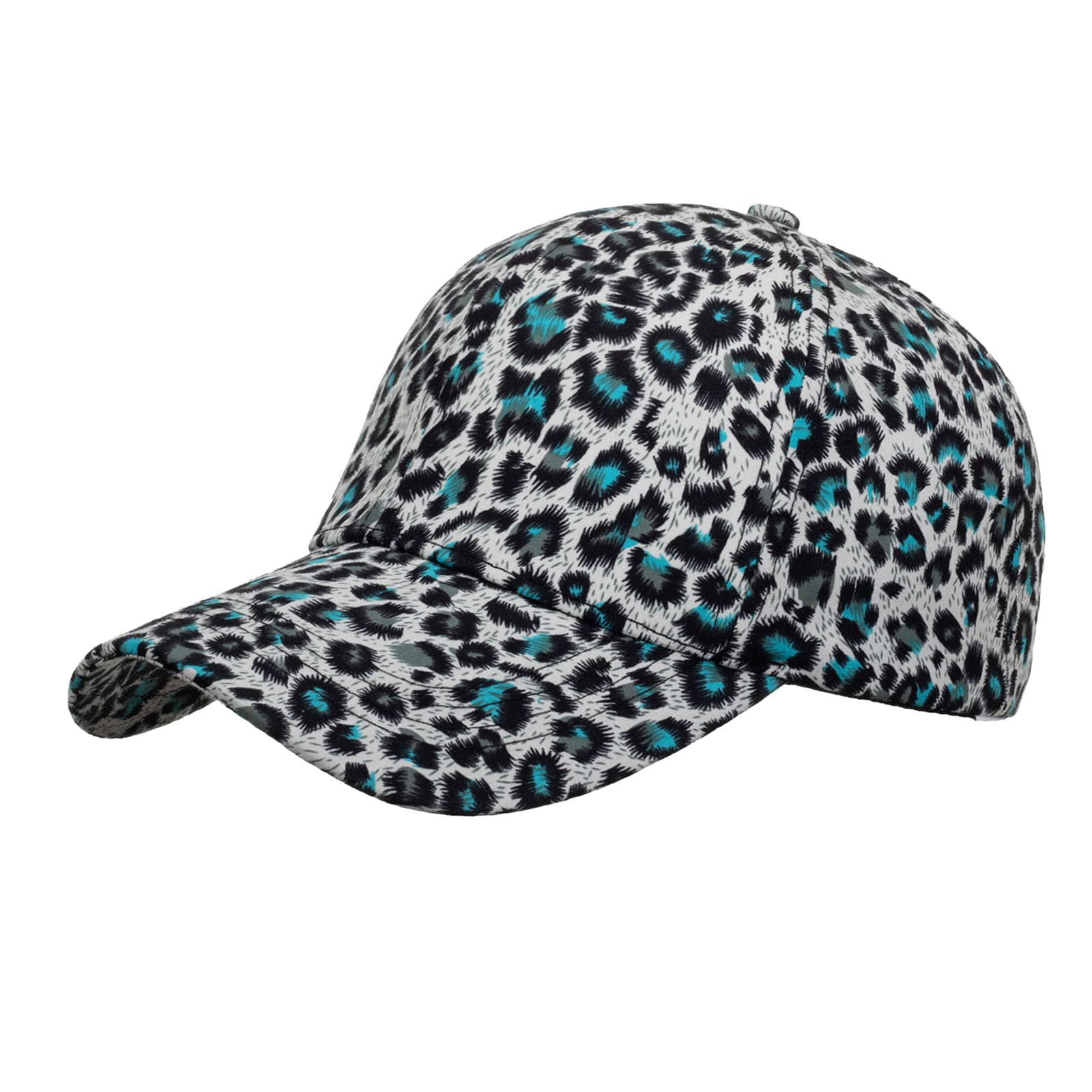 Stylish Leopard Print Baseball Cap for Women & Men - Breathable Adjustable Sun Hat for Beach, Golf, Hip Hop & Outdoor Activities