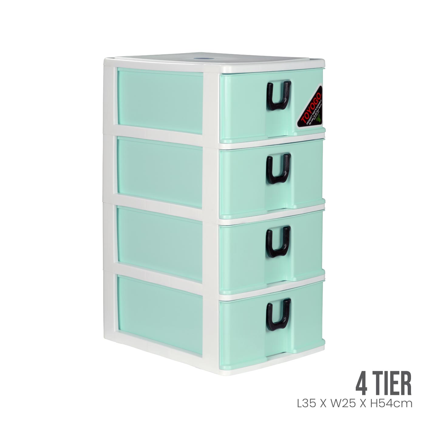 4-Tier A4 File Drawer Organizer - Heavy Duty 4B Storage Cabinet for Office, Home, or School Use - Perfect for Documents, Files, and Stationery Organization