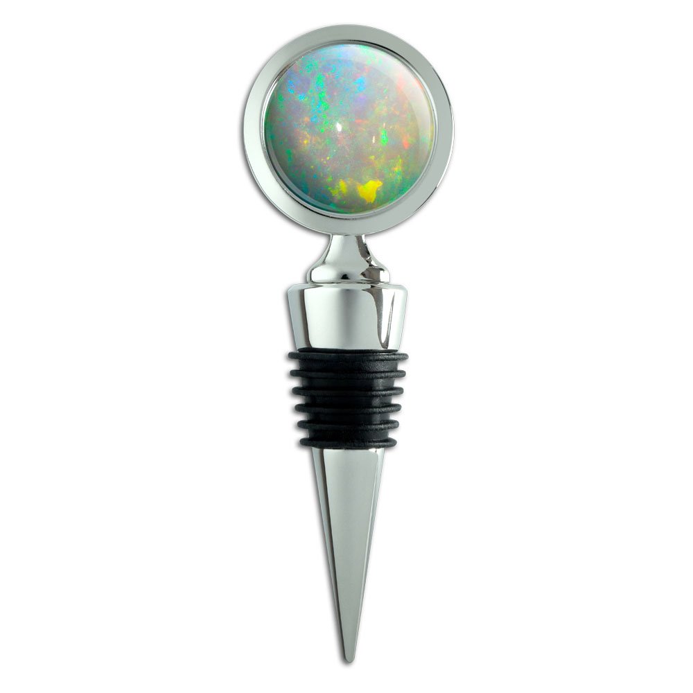Opal October Birthstone Wine Bottle Stopper - Elegant Crystal Wine Cork for Gifts, Parties & Home Decor | Perfect for Weddings, Anniversaries & Holiday Celebrations