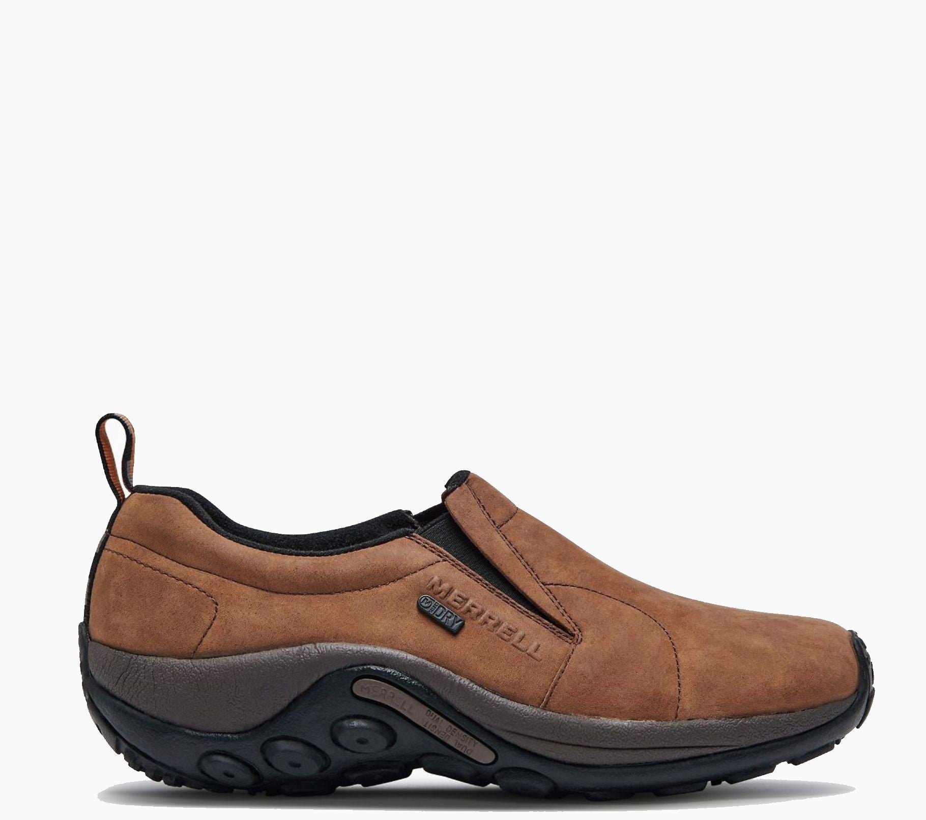 Merrell Men's Jungle Moc Nubuck Waterproof Slip-On Shoes - Comfortable Hiking & Outdoor Walking Shoes for Men - Perfect for Camping, Trail Hikes & Everyday Wear